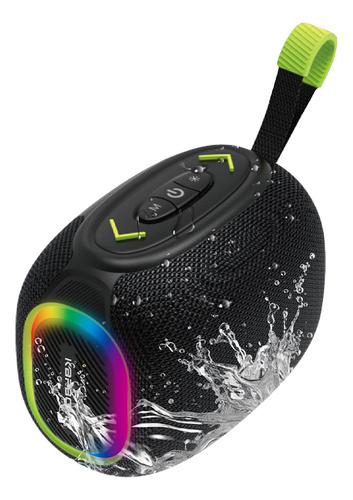 Alto-falante Bluetooth Portátil 50w Led Tws Preto 127/220v-Vermelho,127/220V(Vermelho,127/220V)