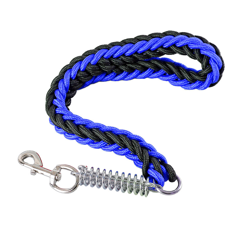 uia com Amortecedor Pet até 30KG 50cmGuia De Cachorro de Metros Corda de Poli 15 Milimetros Com Mosquetão Reforçado(azul,M)