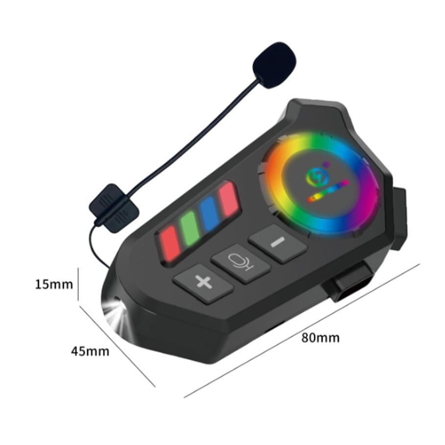 Fone de Ouvido de Capacete Moto Bluetrooth Controle De Voz