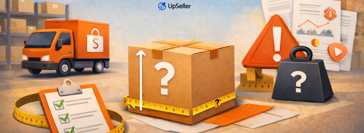 Shopee 巴西站将实施包裹重量与尺寸新规通过 UpSeller ERP 一键核验店铺商品尺寸数据，支持批量修改同步，彻底杜绝漏改、错改问题