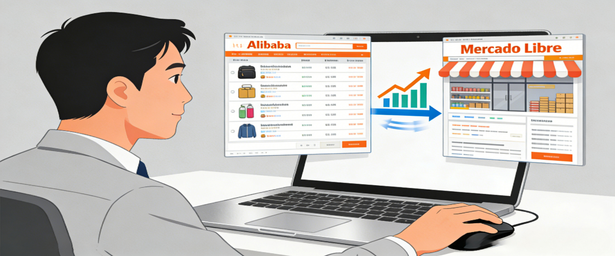 Alibaba产品一键铺货到美客多店铺使用UpSeller批量编辑更改产品信息快速发布到店铺