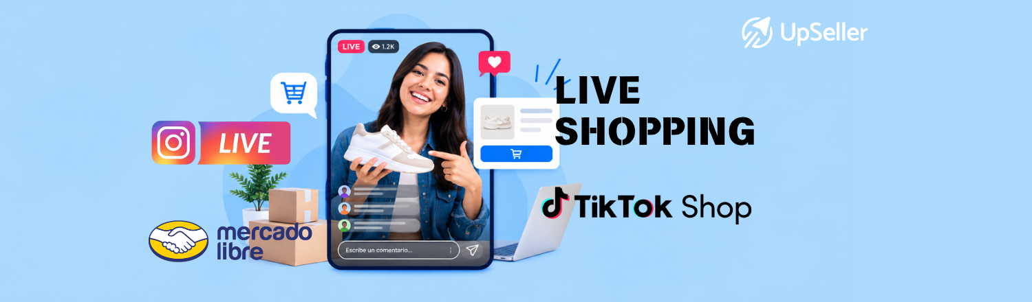 Live Shopping: descubre qué es, sus beneficios y cómo vender más en vivo en 2026 con consejos prácticos y UpSeller.