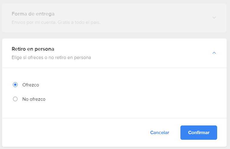 Cómo funciona Retiro en Persona cuando mi producto sin Mercado Envíos