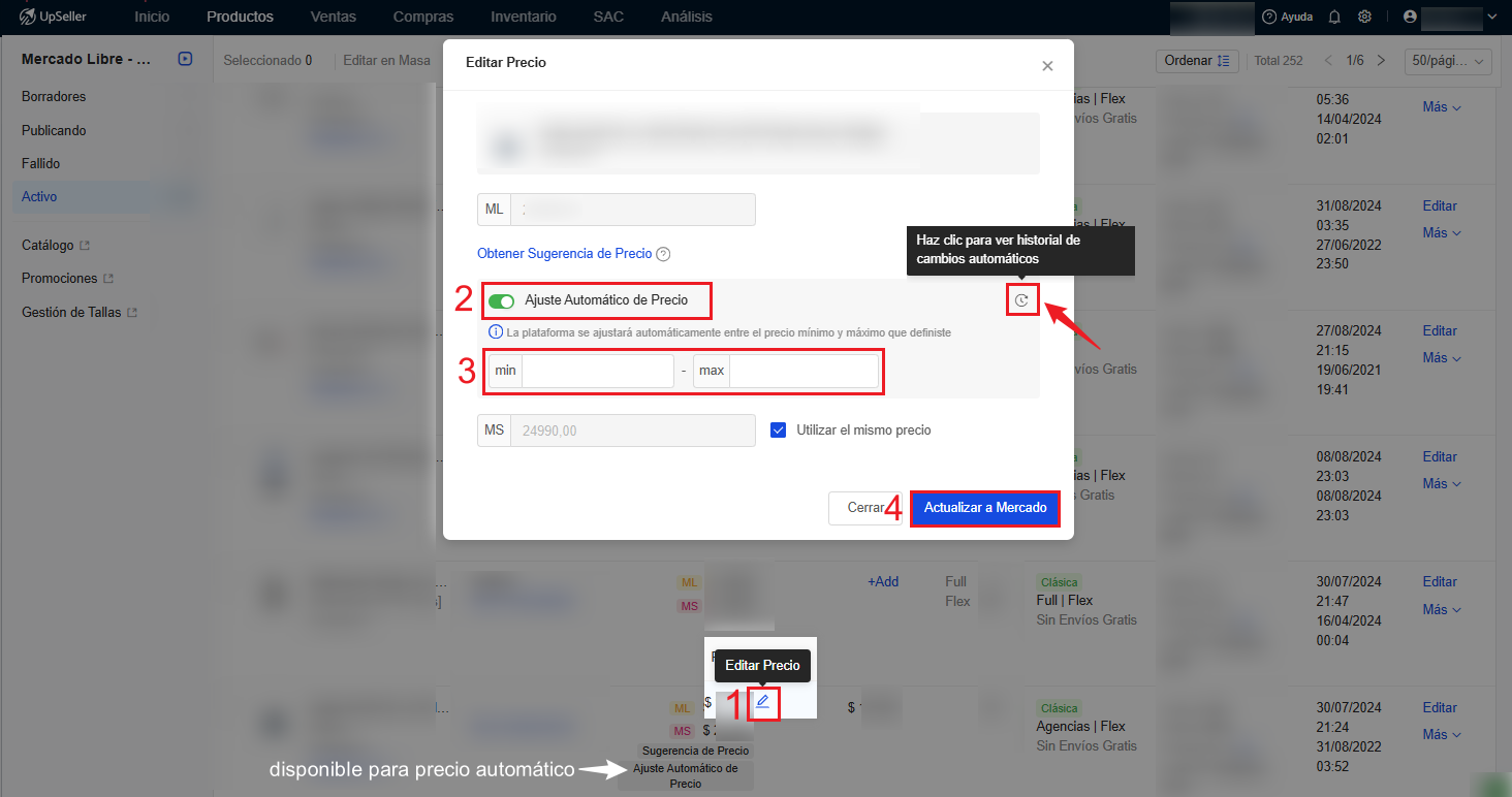 Ajustes automáticos de precio te ahorran tiempo y estás siempre al tanto de los cambios en el mercado, vendiendo más en Mercado Libre.