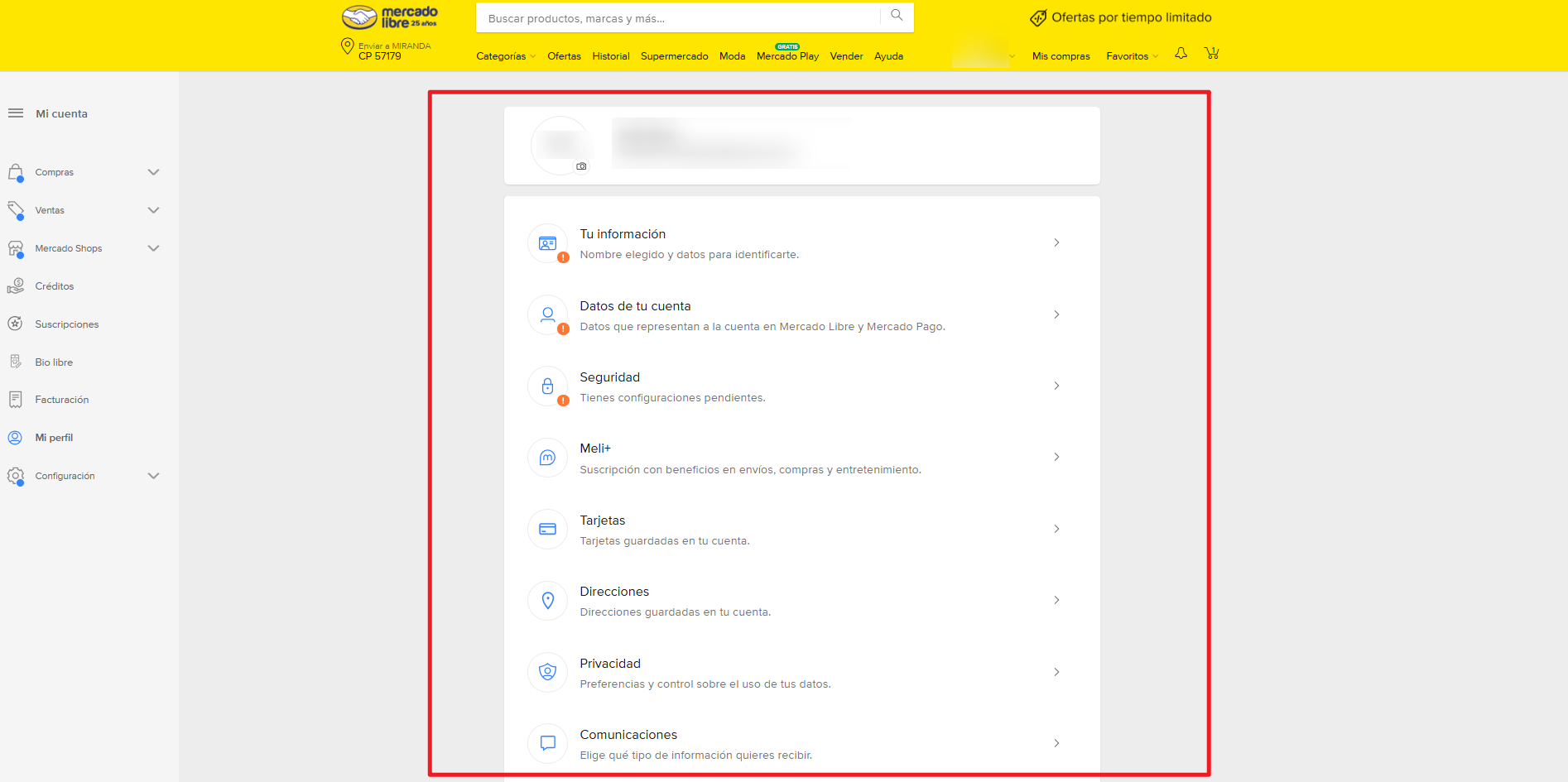 Completar tu perfil de vendedor 