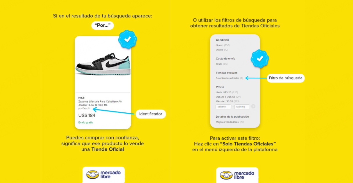 Identificar Tiendas Oficiales