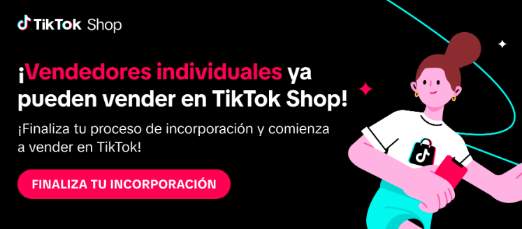 Vendedores Individuales pueden vender en TikTok Shop México