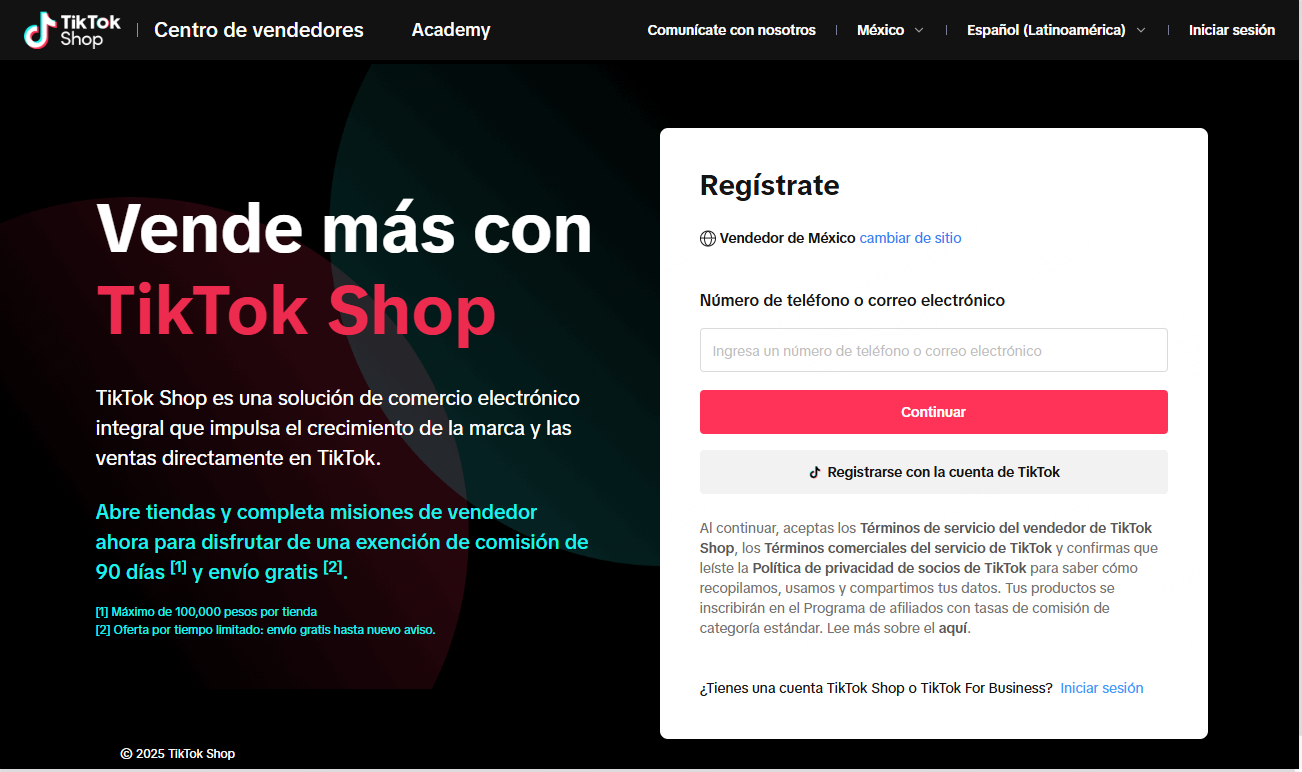 Cómo Registrarte en TikTok Shop México