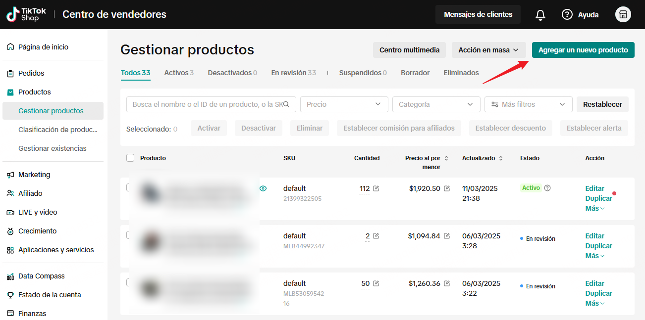 Publica tu producto en TikTok Shop México