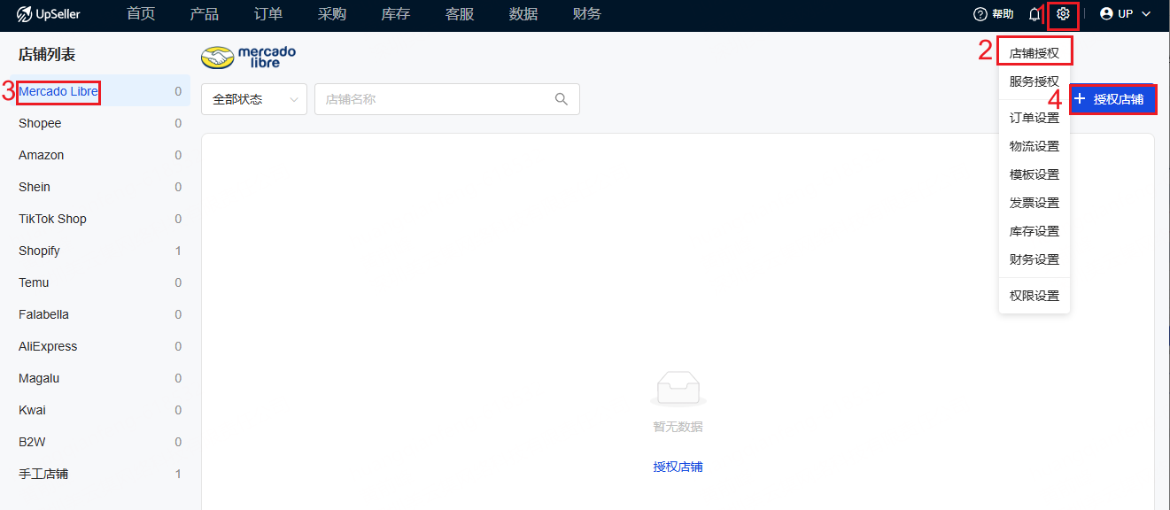 授权美客多店铺