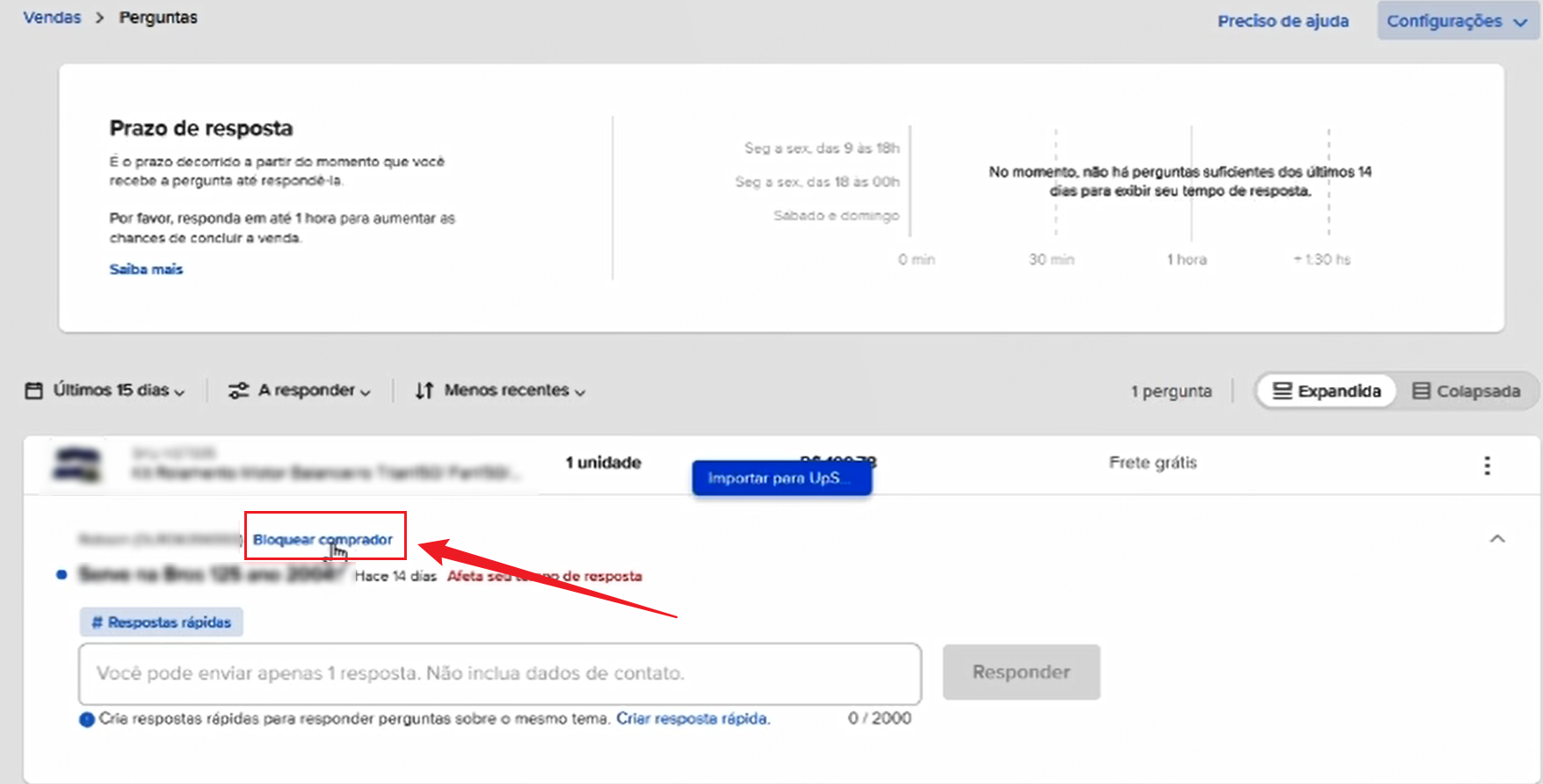 Como bloquear o comprador no Mercado Livre?