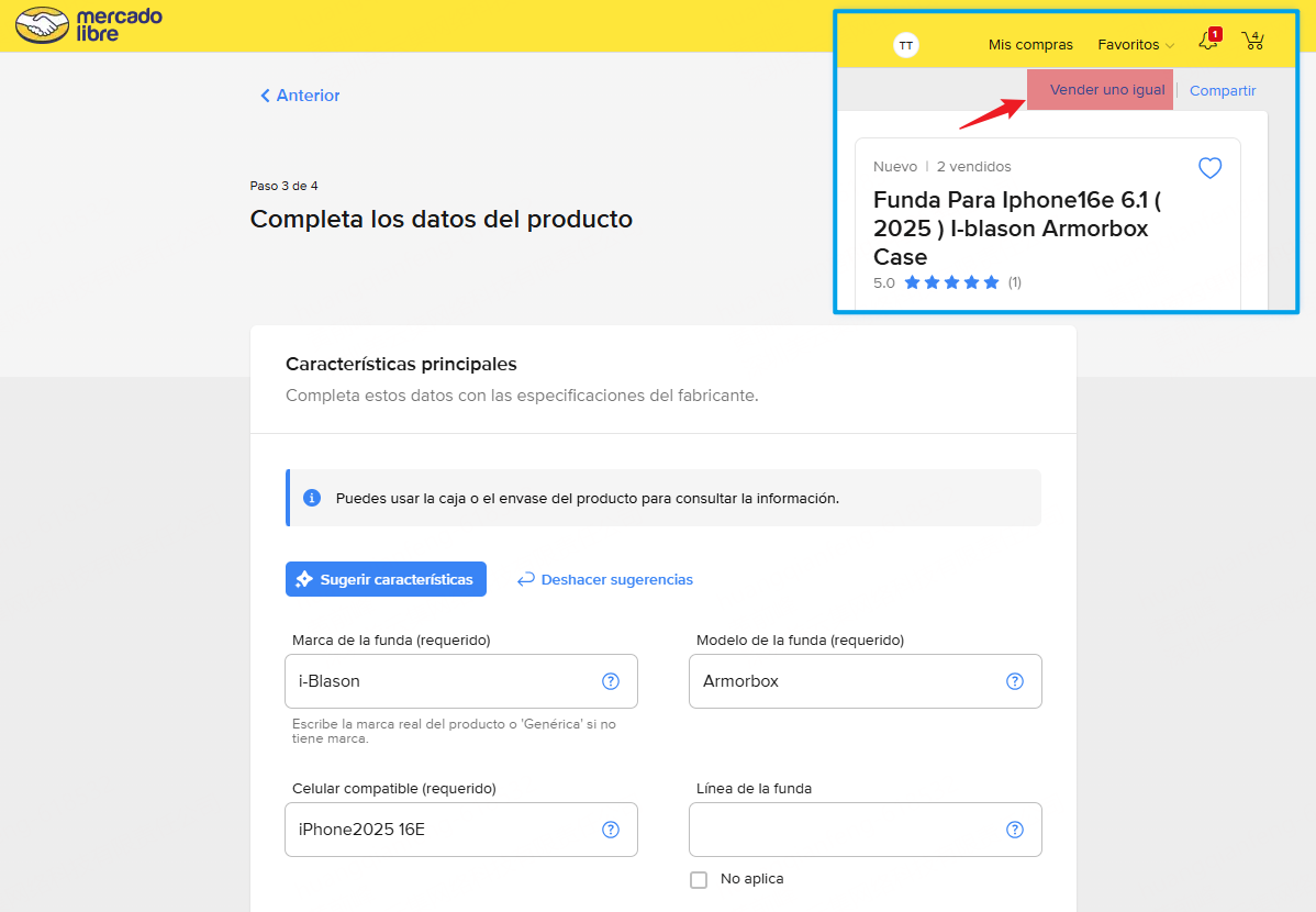 Cómo vender el mismo producto en Mercado Libre