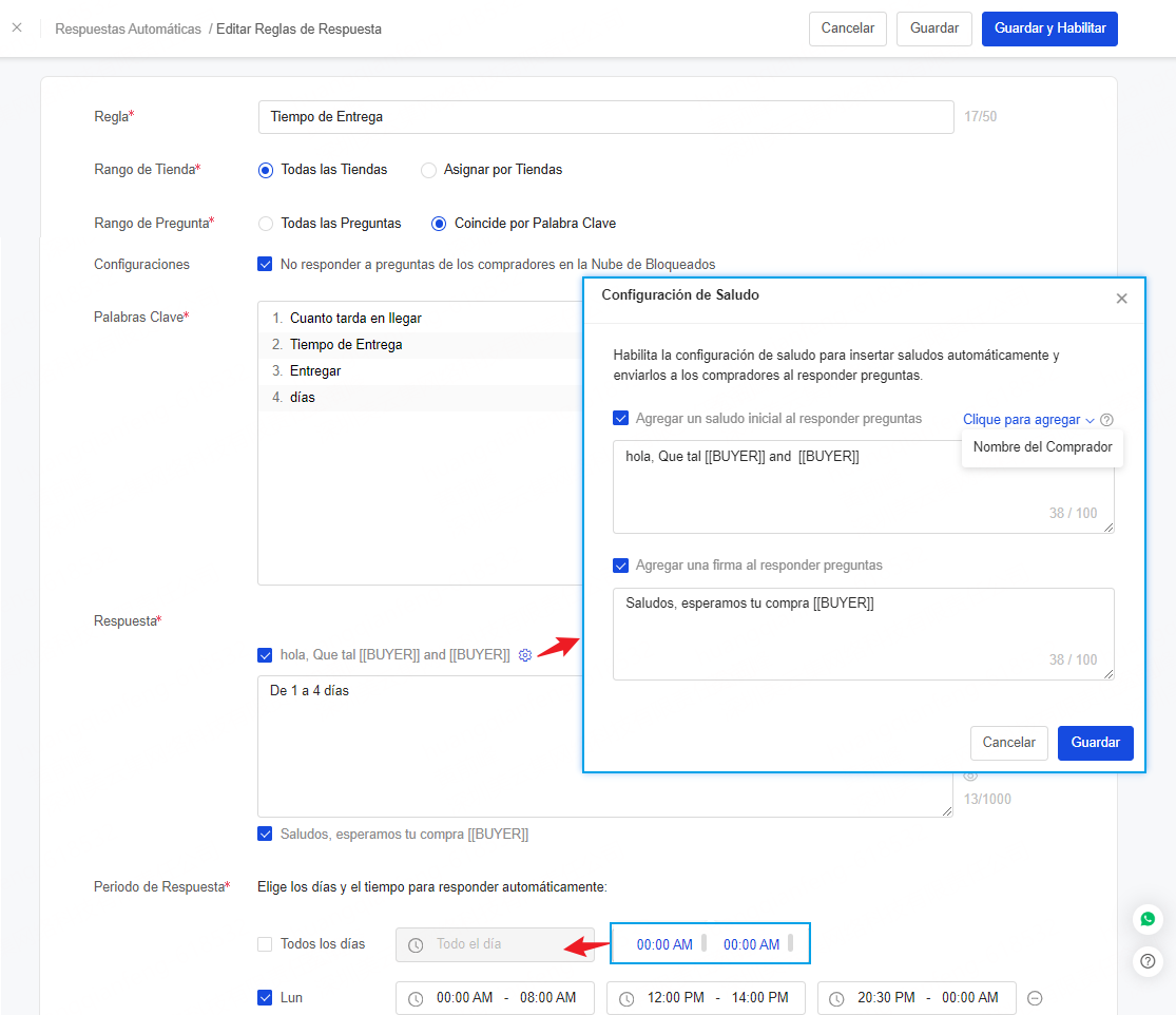 Herramienta para preguntas en Mercado Libre