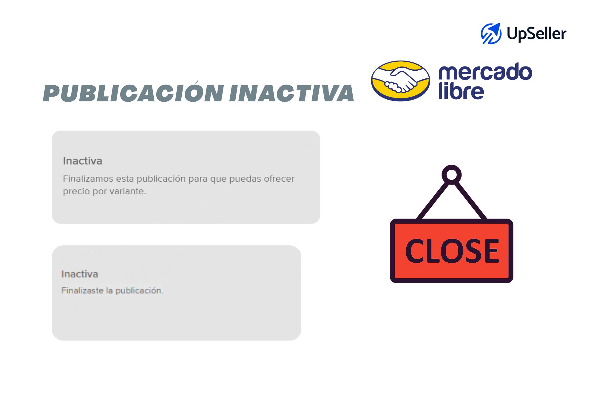 Estado Inactivo de Publicación en Mercado Libre