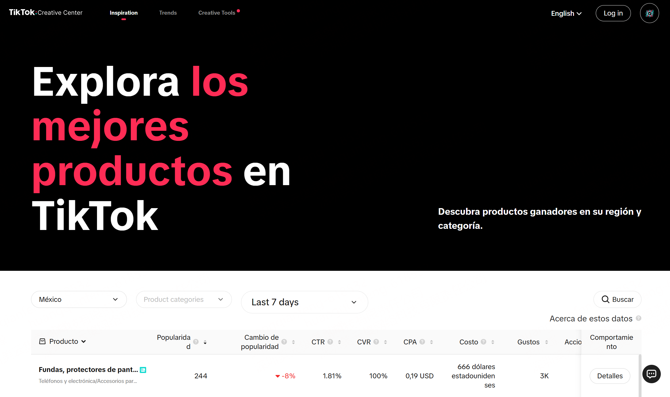 Elige Productos Populares