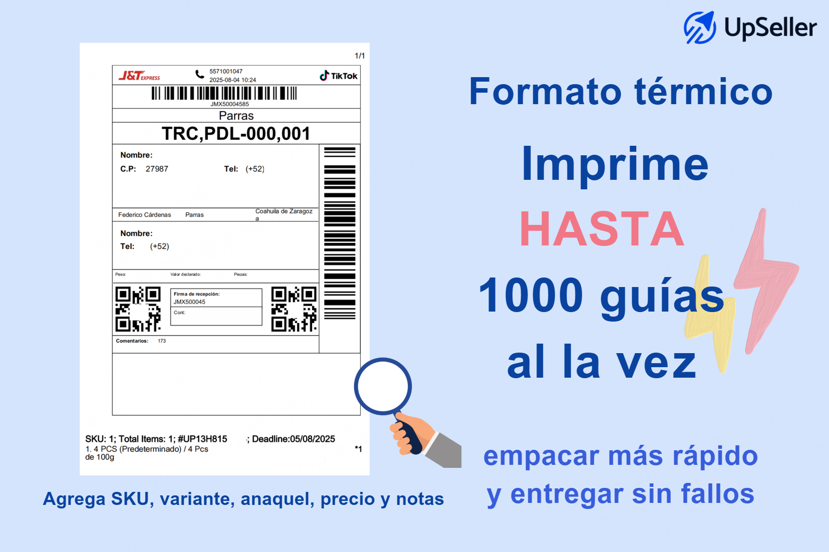 Etiqueta Personalizada de TikTok Shop