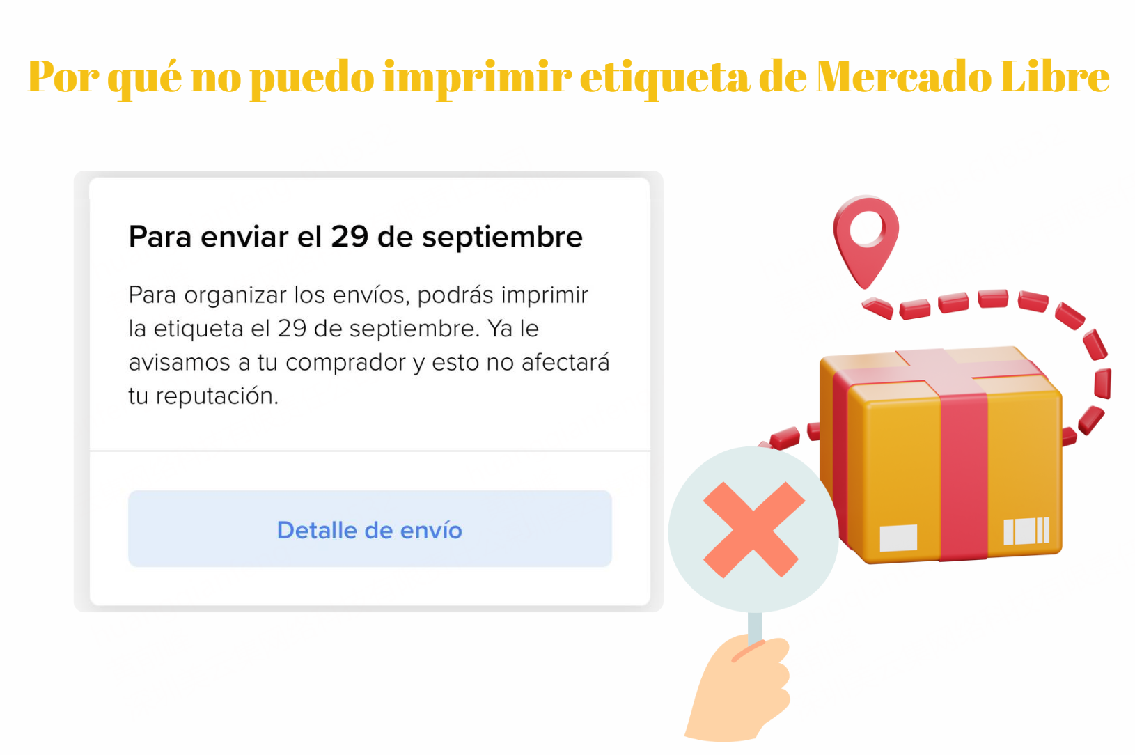Por qué no puedo imprimir la etiqueta