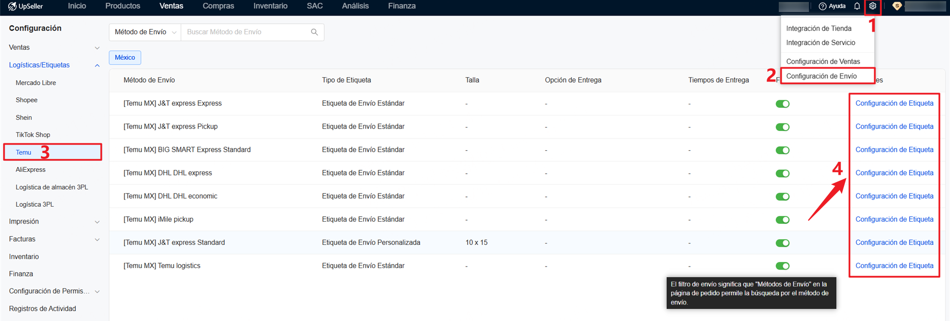 Cómo configurar etiquetas personalizadas de Temu para imprimir?
