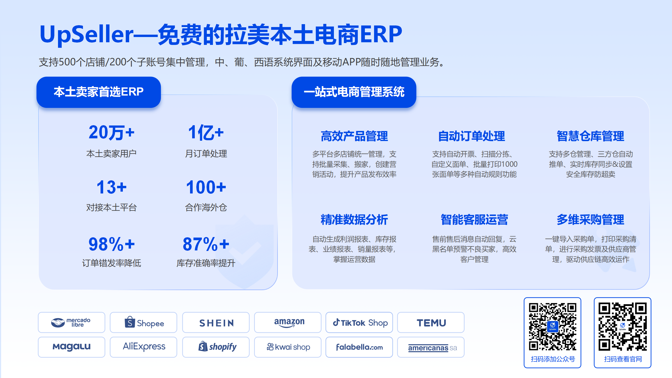 UpSeller——免费的拉美本土电商ERP