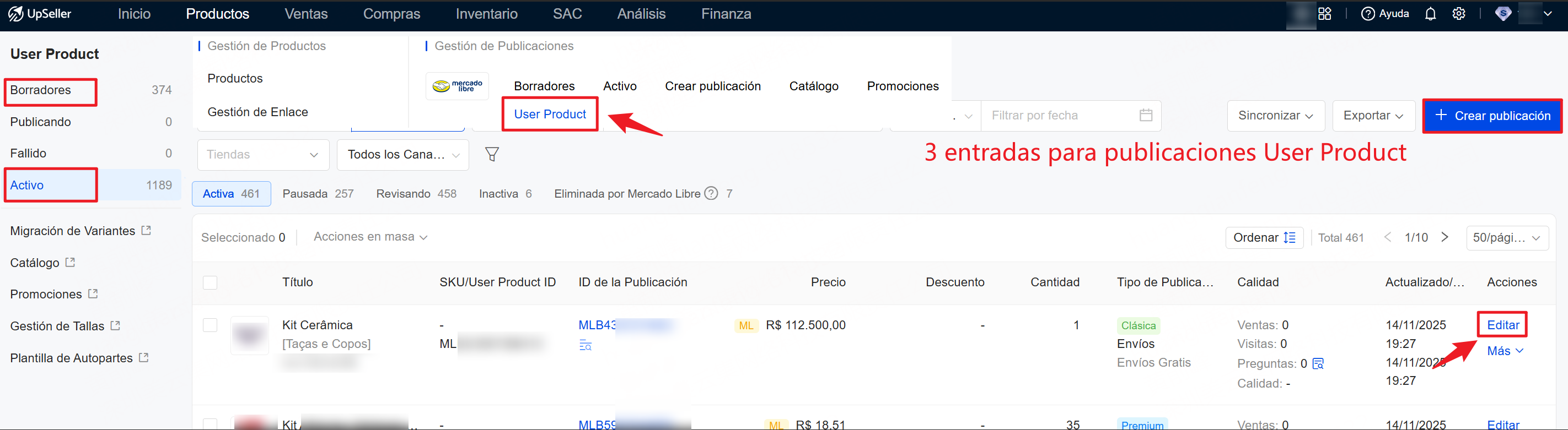 3 entradas de Editor de Imágenes con IA para user product