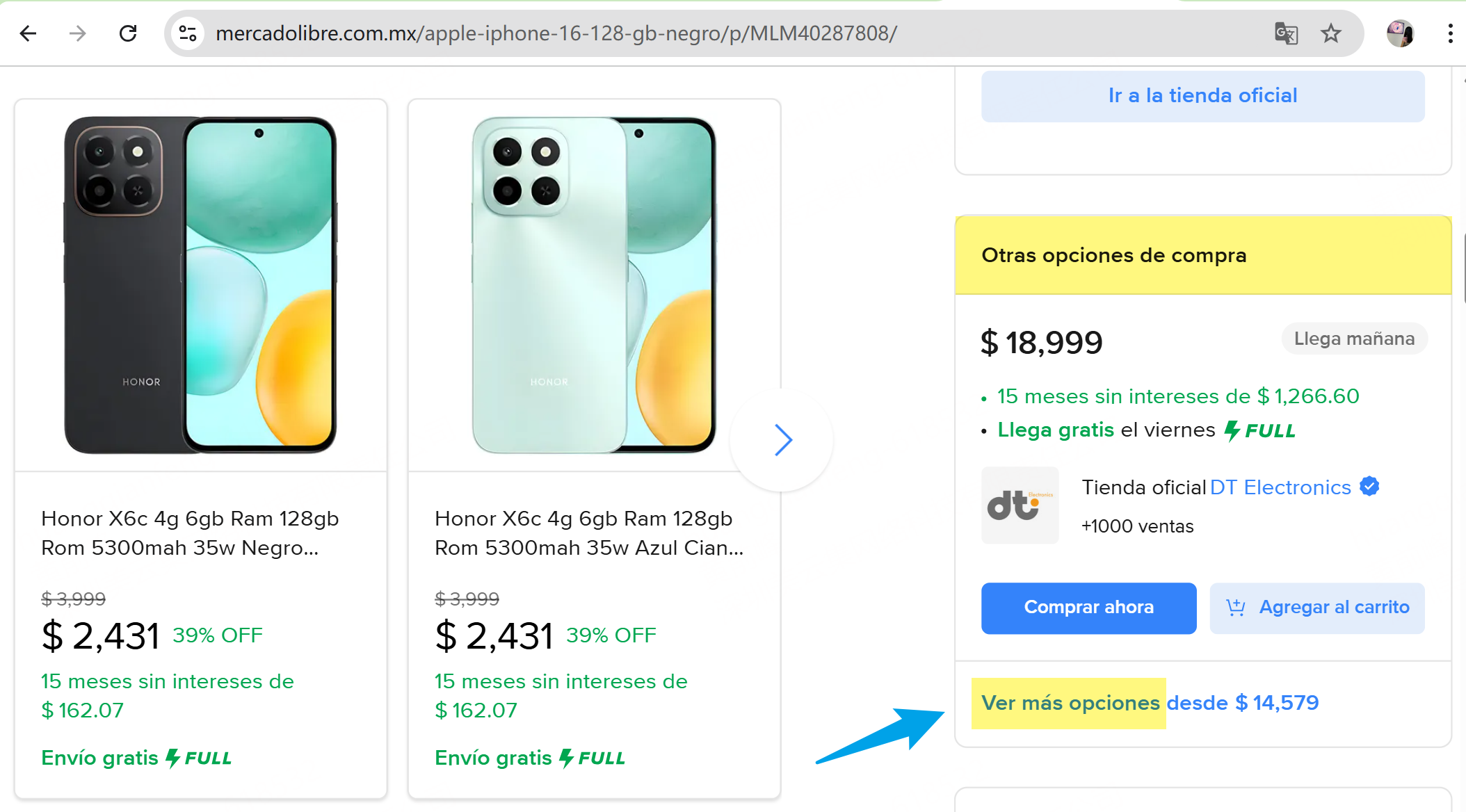 Qué es la página de producto o buy box