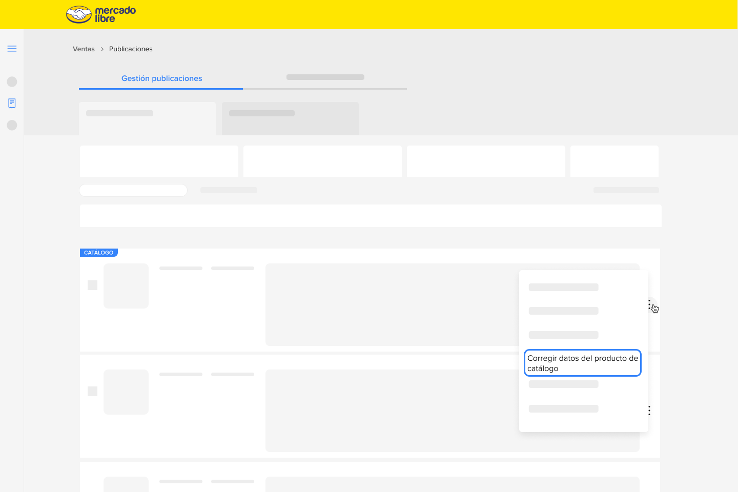 Cómo corregir datos incorrectos del catálogo