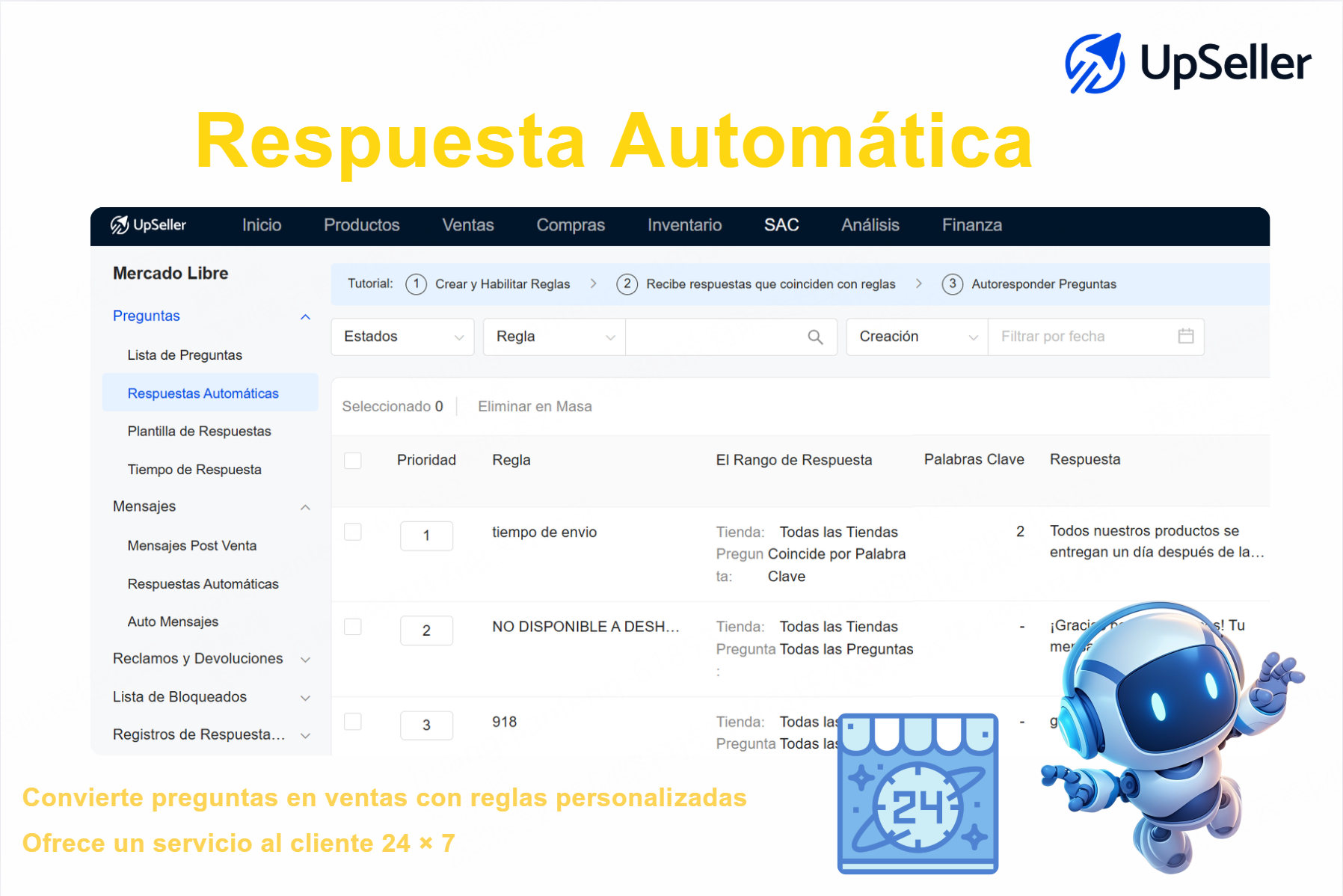 Automatiza respuestas y aumenta la conversión en mercado libre