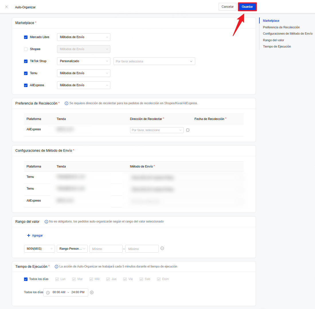 Paso 7: Una vez completado, haz clic en "Guardar".