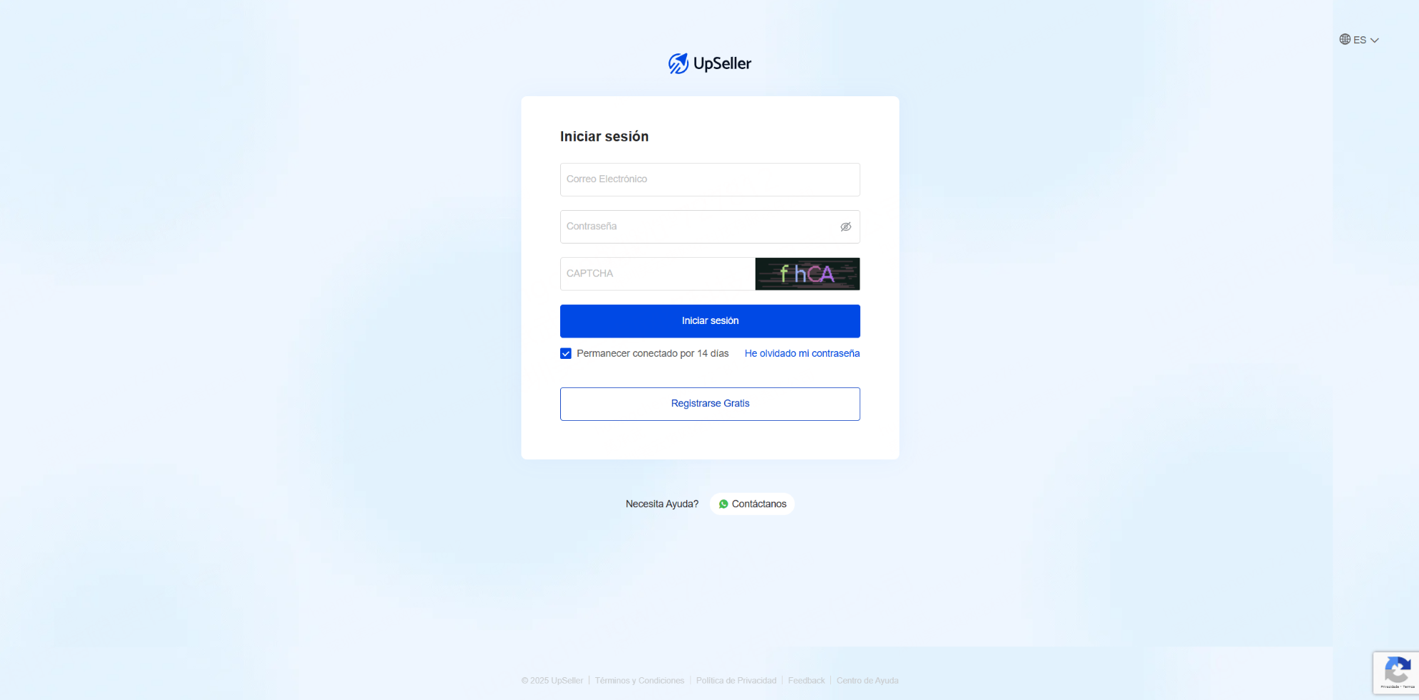 Paso 3: Serás redirigido a la página del sistema UpSeller ERP. Si no has iniciado sesión, ingresará a la página de inicio de sesión.