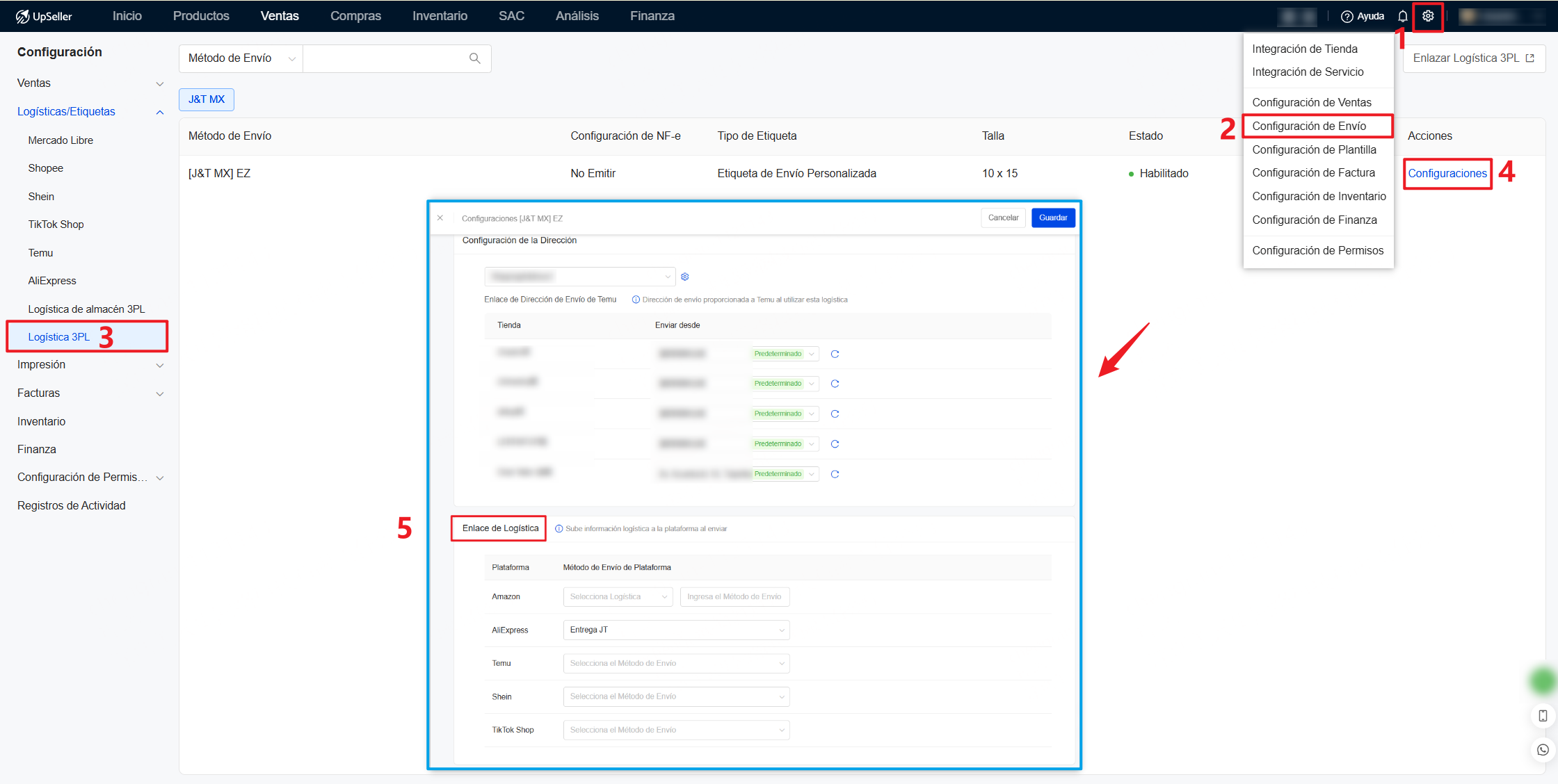 Envío por logística 3PL 