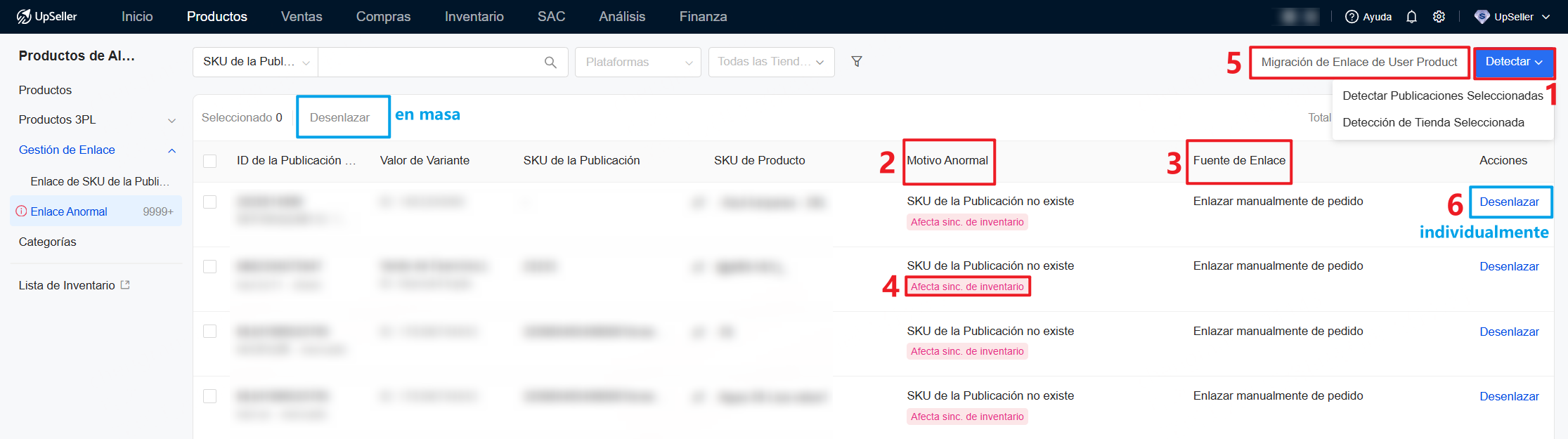 Introducción de Enlace Anormal