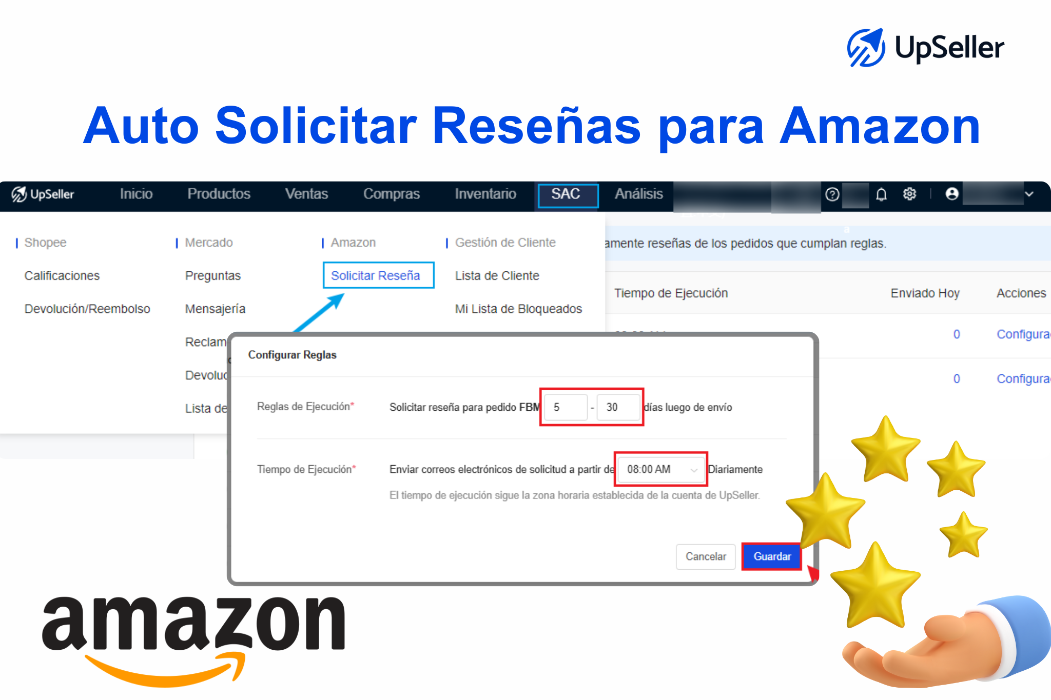 Solicitud automática de reseñas para Amazon