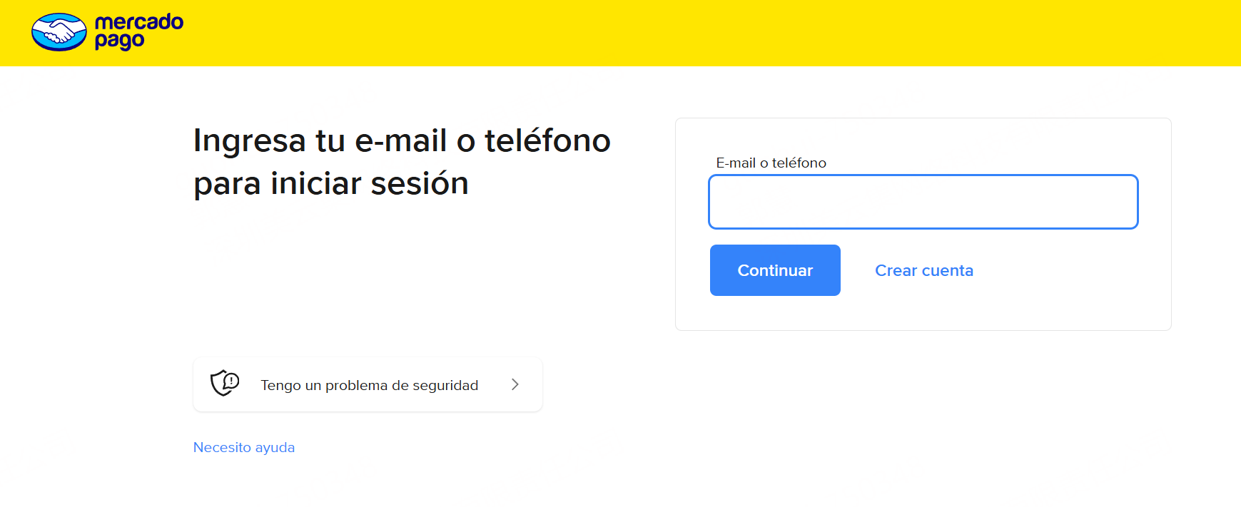 Ingresa tu e-mail o teléfono para iniciar sesión y completar el pago