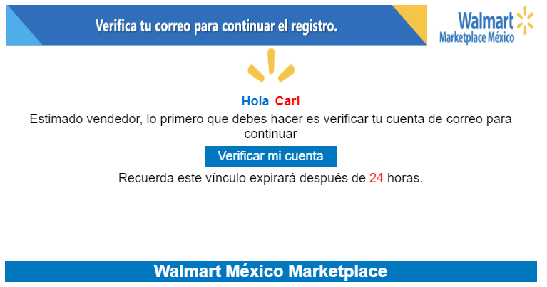 registrarte en Walmart Marketplace México