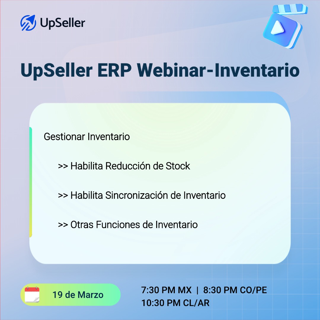 Escanea el código para reservar la sesión en vivo de UpSeller ERP