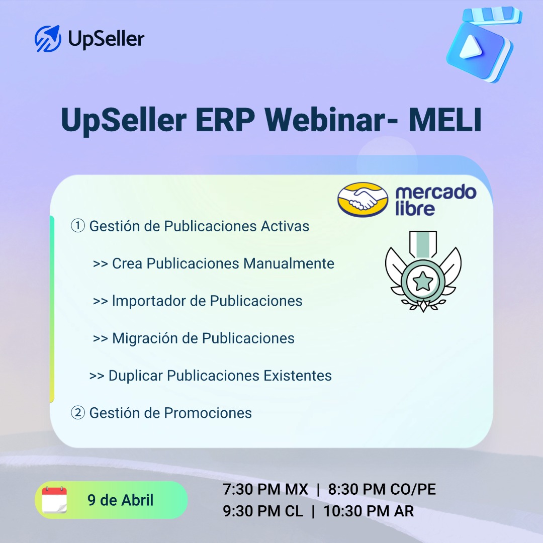 Haz clic en el enlace para reservar la sesión en vivo de UpSeller ERP