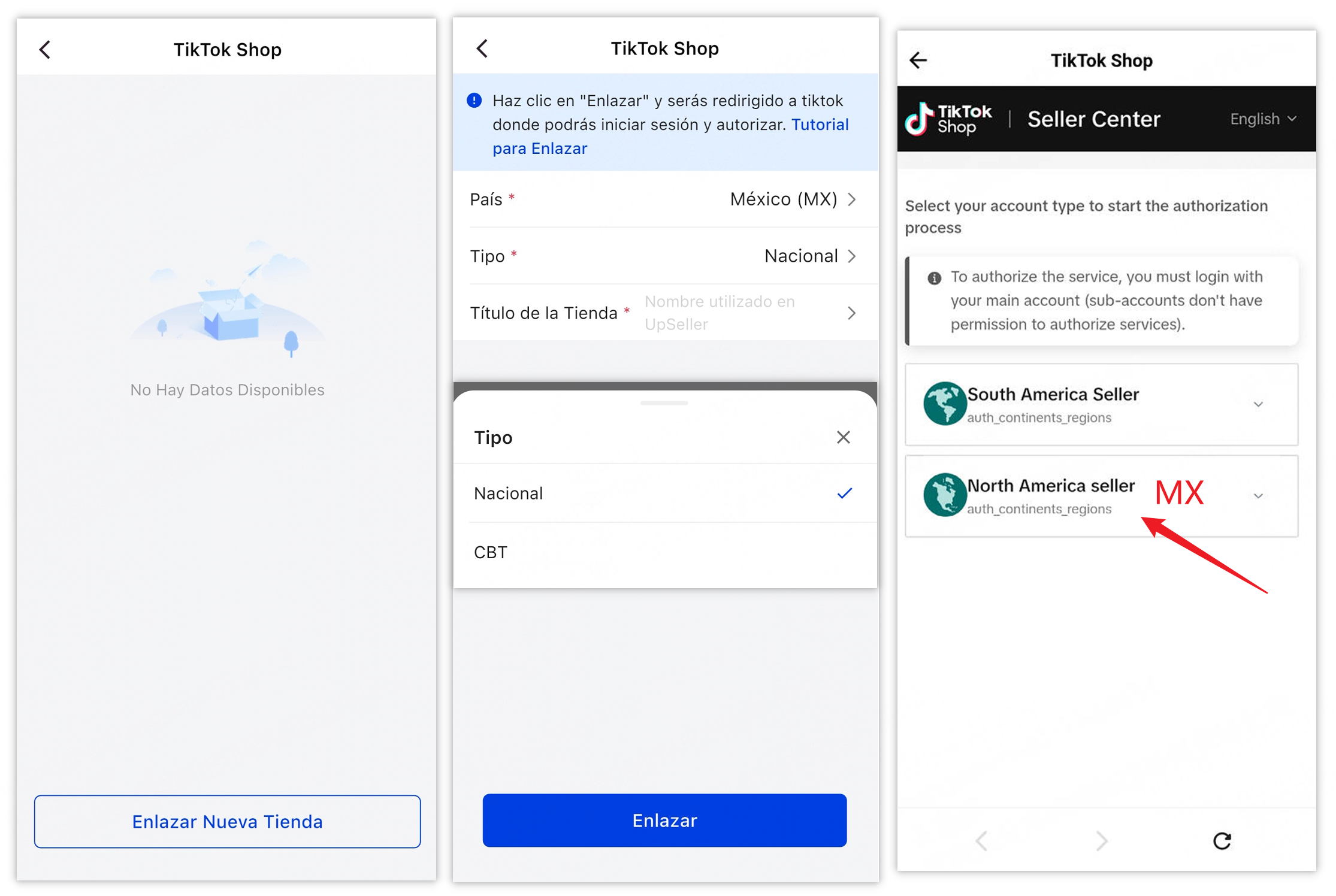 Configura tu tienda TikTok Shop en UpSeller