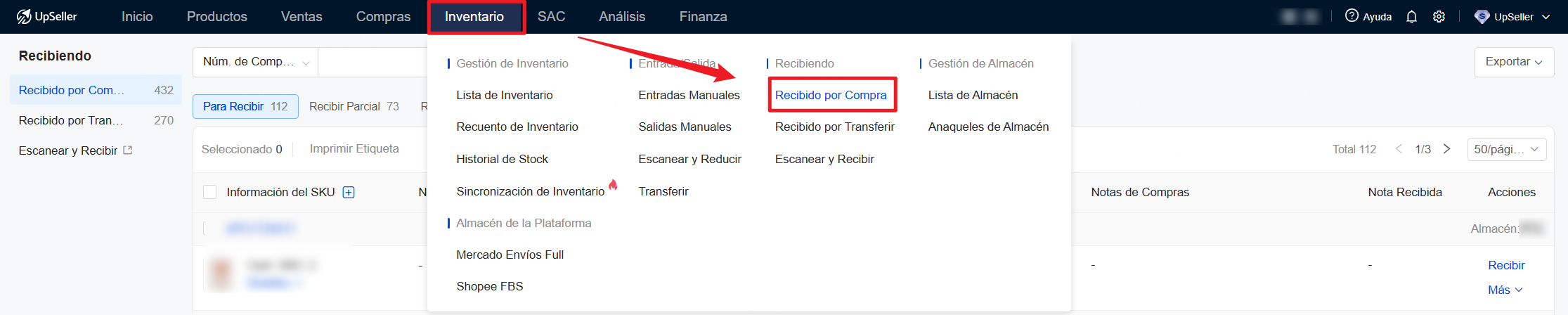 Si el almacén es un almacén propio