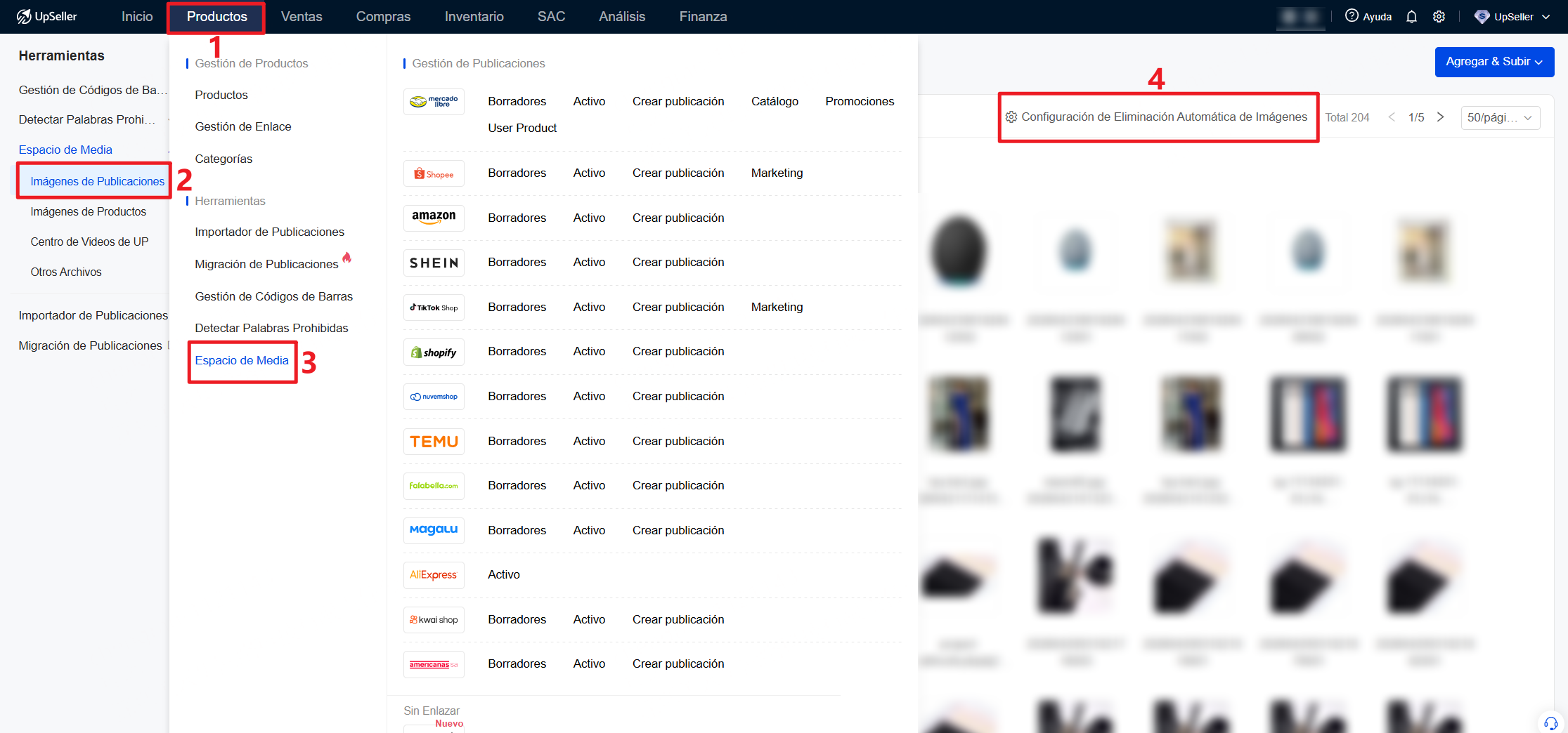 Entrada de Configuración de Eliminación Automática de Imágenes