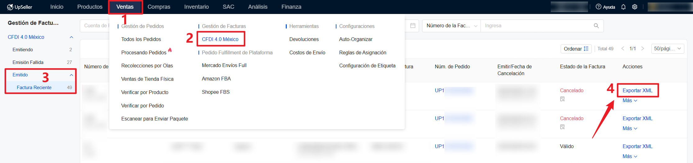 Cómo se genera el archivo XML de factura?