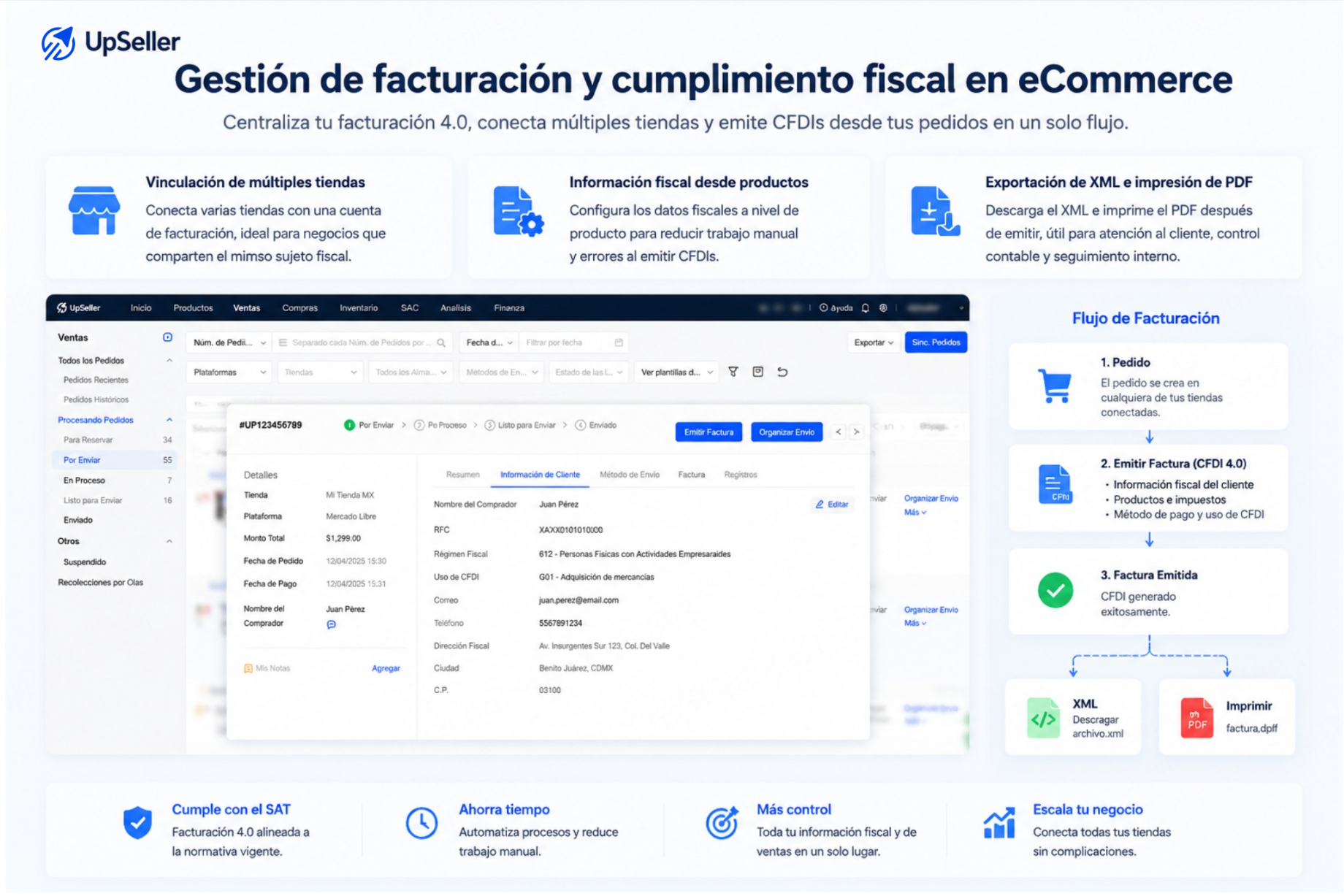 centralizar tu facturacion CFDI con UpSeller