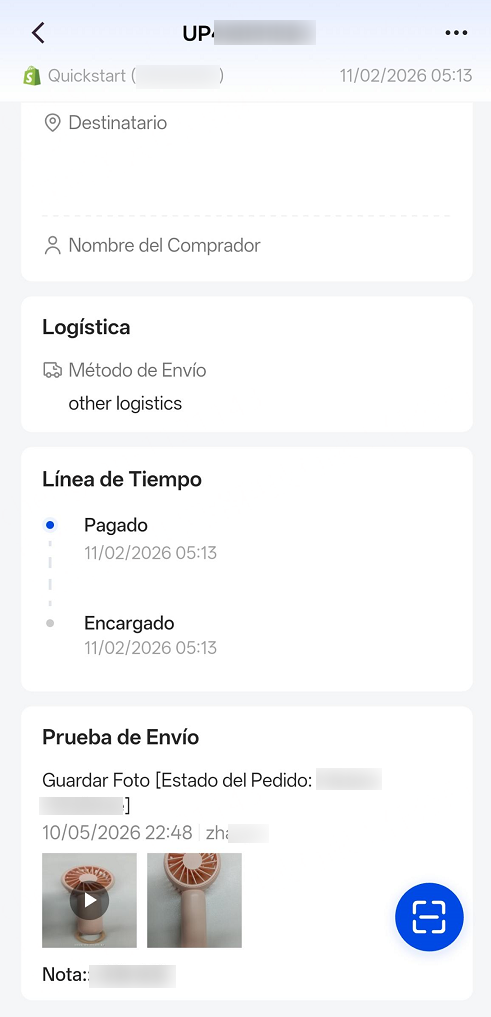 Ver detalles del pedido
