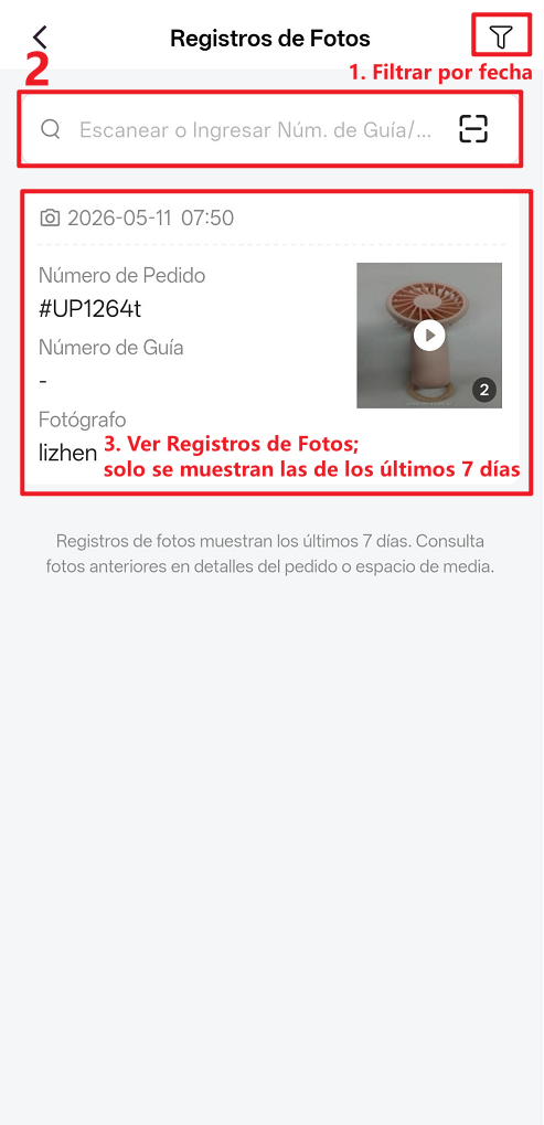 Cómo Consultar Registros de Fotos?