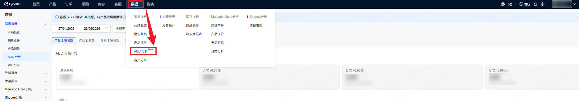UpSeller  ABC分类