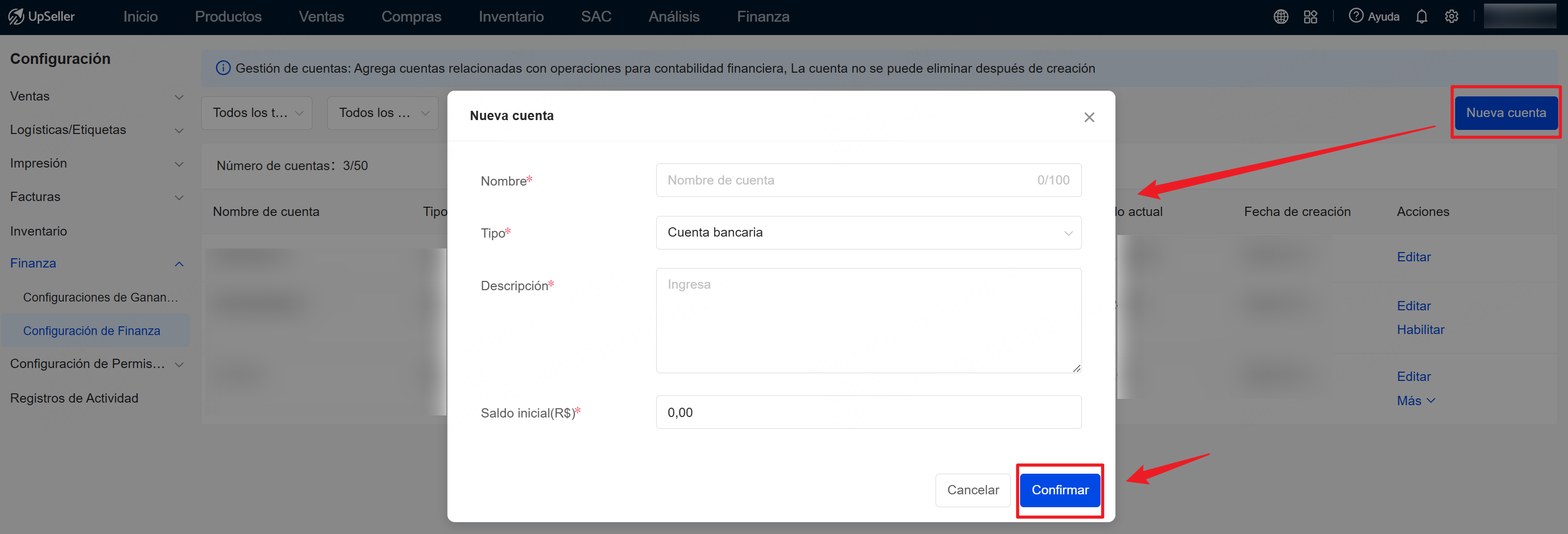 Cómo crear una cuenta financiera?