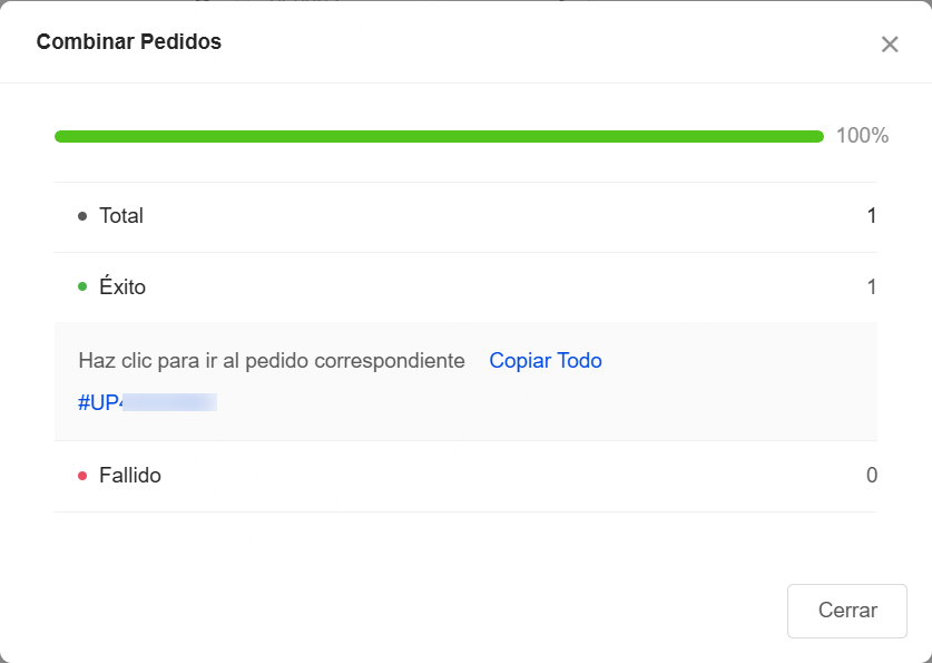 Ver el resultado de combinación