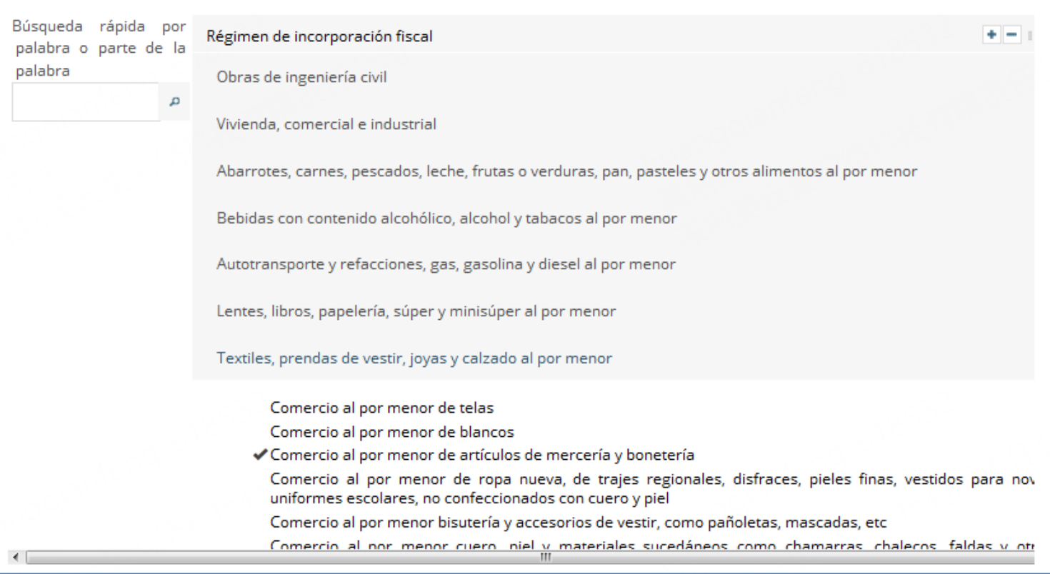 Selección de actividades económicas y obligaciones