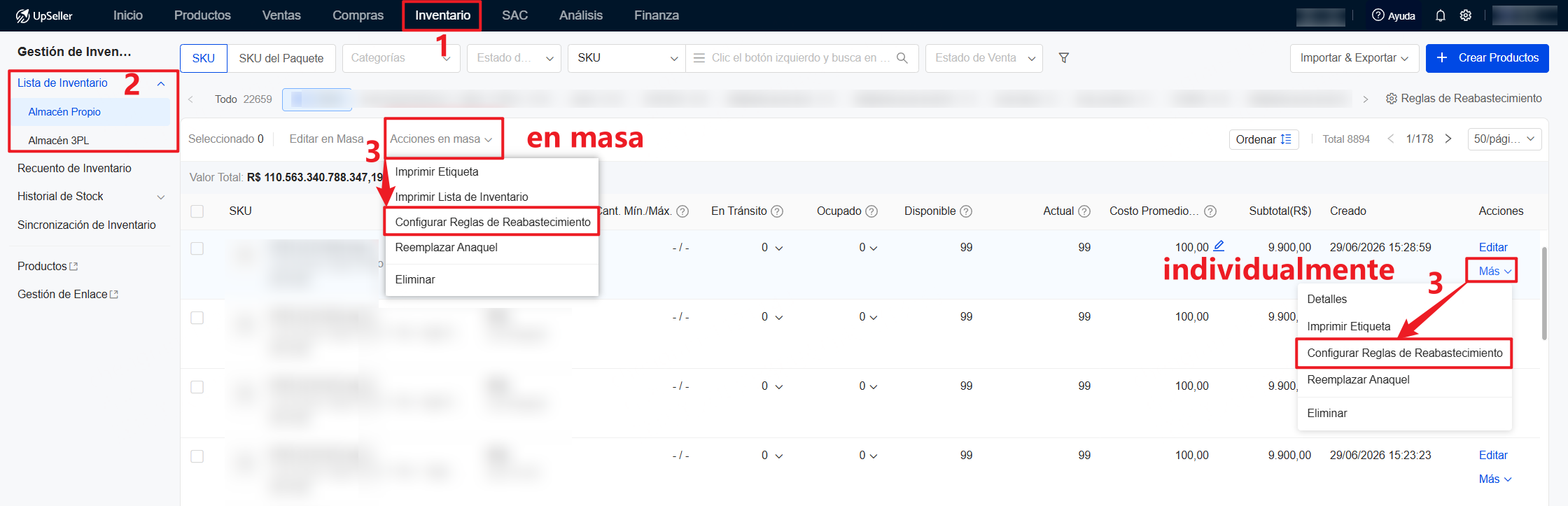Configurar por Productos
