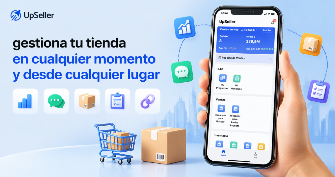 Control operativo del almacén desde la app UpSeller