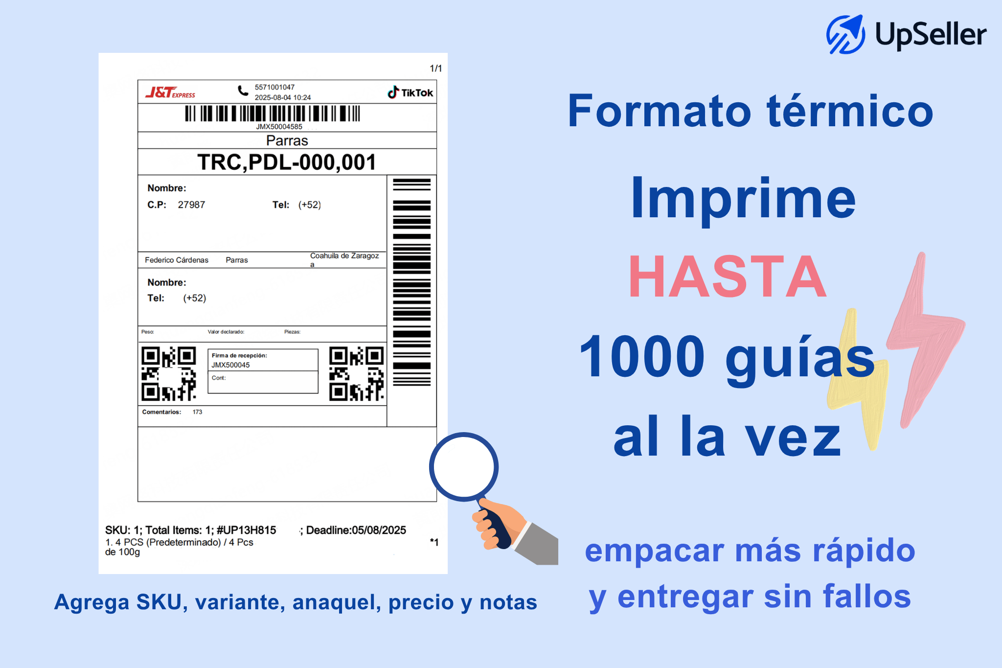 etiquetas personalizadas de tiktokshop